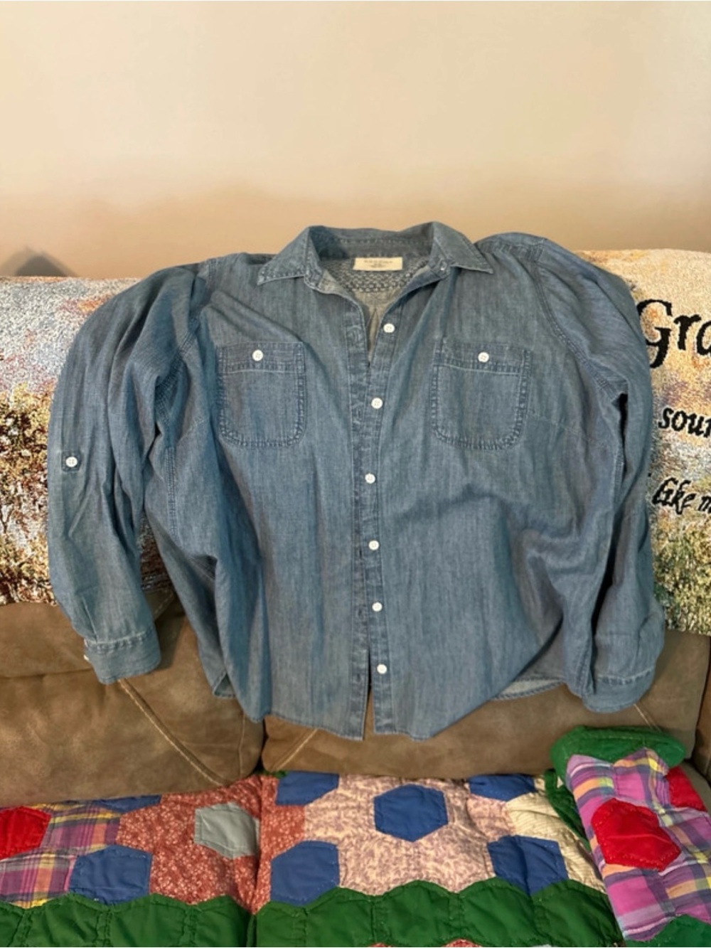 Sonoma women’s Button-Down Shirt in Blue